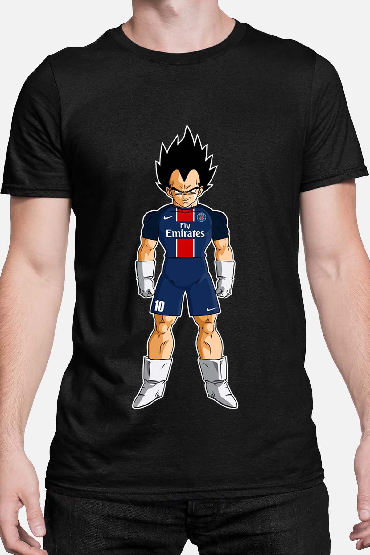 COULEUR:Noir|T-shirt Homme | vegeta psg Noir
