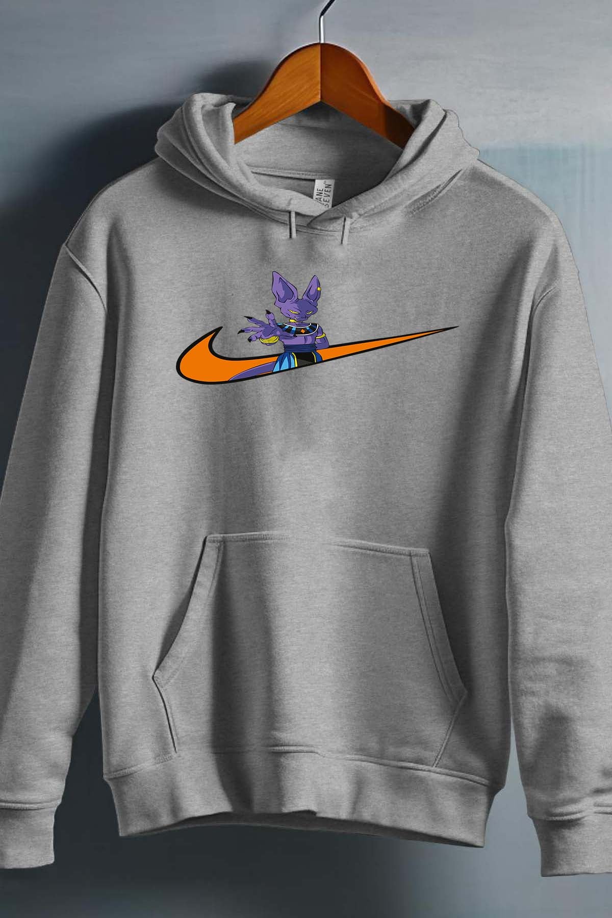 COULEUR:Gris|Sweat Capuche Homme | virgule birus dbz Gris