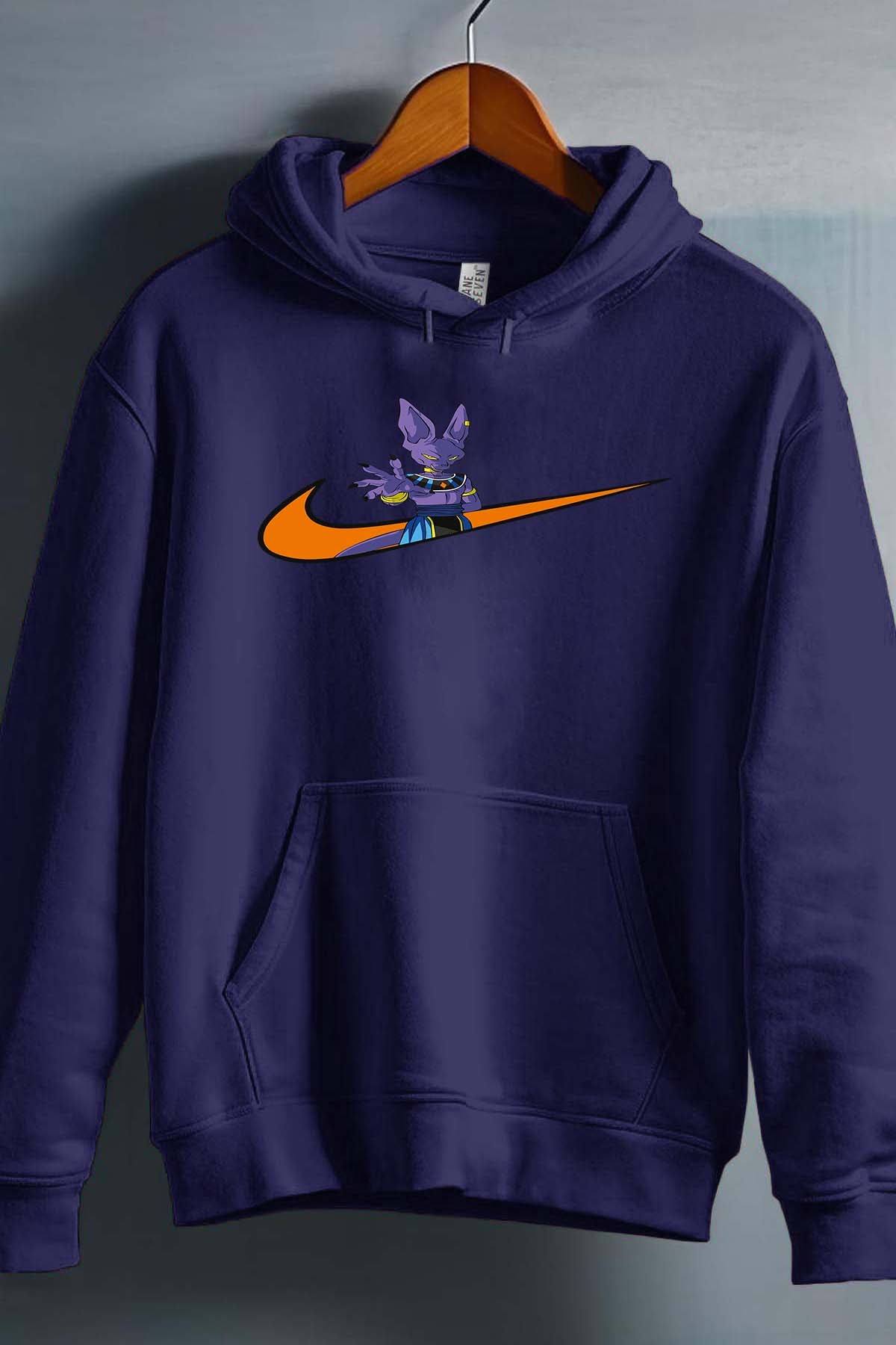 COULEUR:Marine|Sweat Capuche Homme | virgule birus dbz Marine