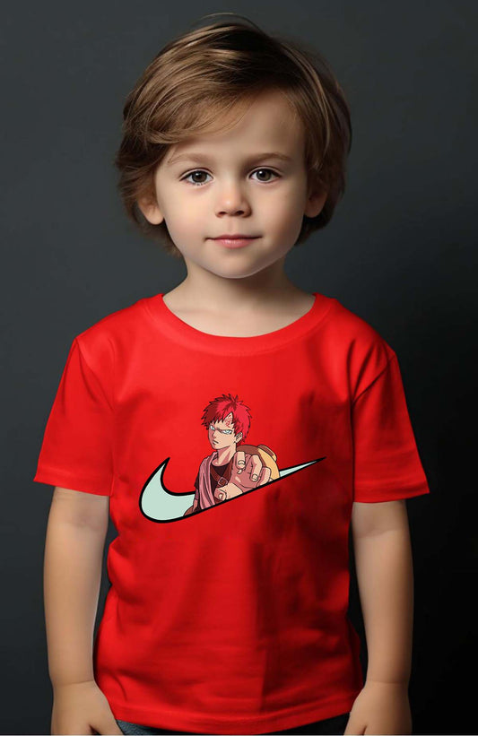 COULEUR:Rouge|T-shirt Garçon | virgule gaara naruto Rouge