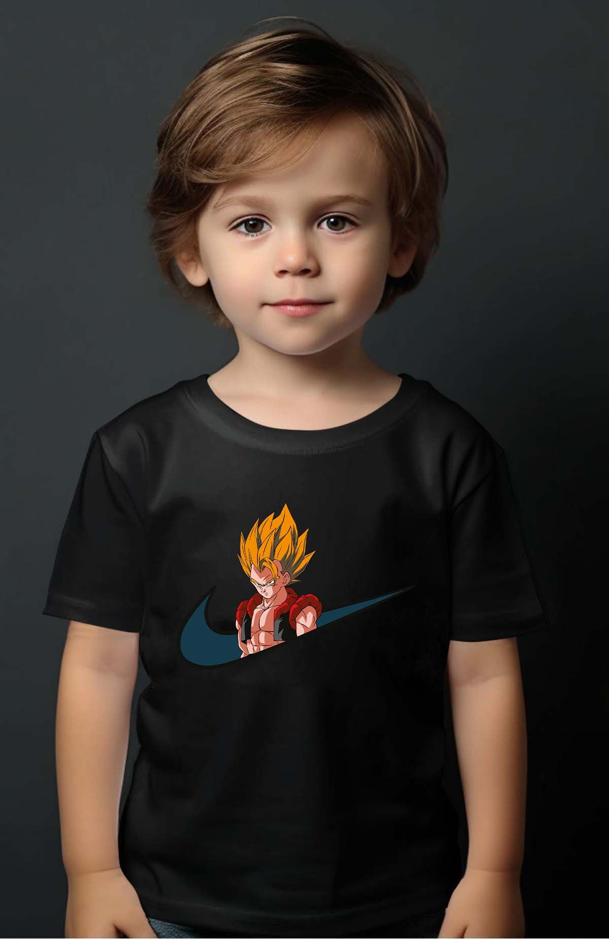 COULEUR:Noir|T-shirt Garçon | virgule gogeta Noir