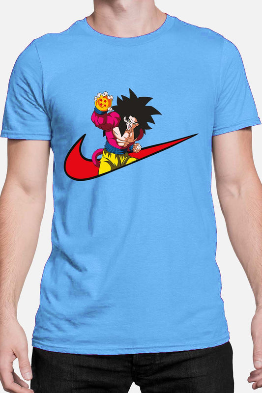 COULEUR:Bleu Ciel|T-shirt Homme | virgule gogta singe Bleu Ciel
