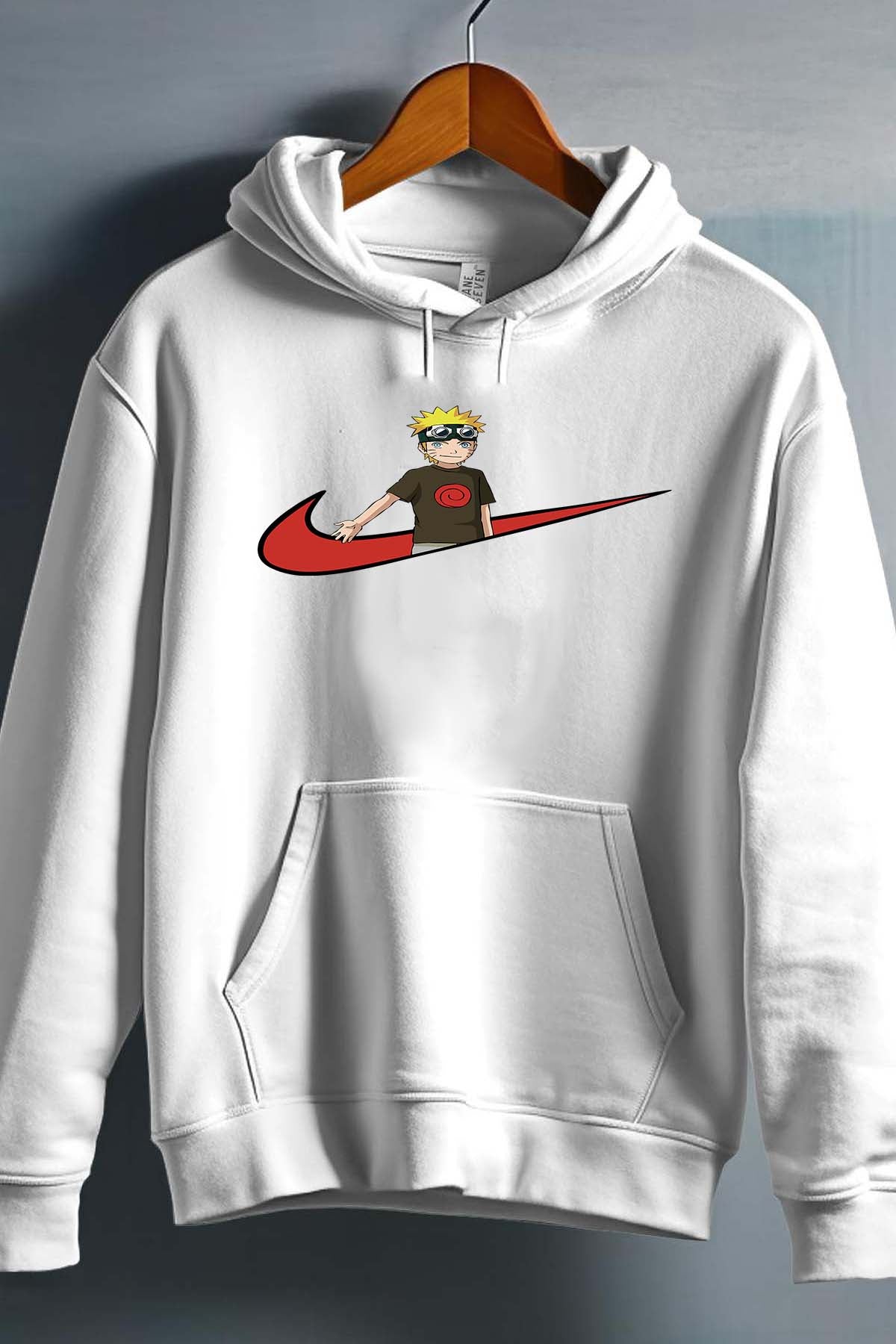 COULEUR:Blanc|Sweat Capuche Garçon | virgule naruto Blanc