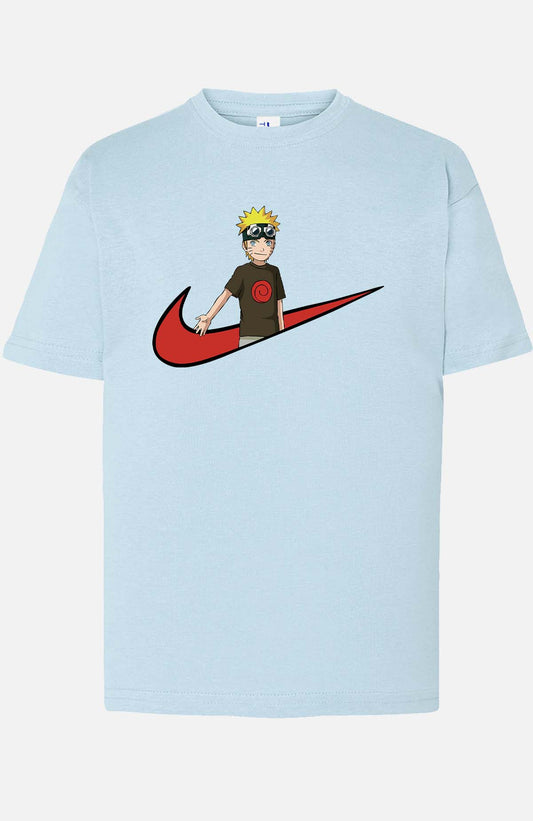 COULEUR:Bleu Ciel|T-shirt Garçon | virgule naruto Bleu Ciel