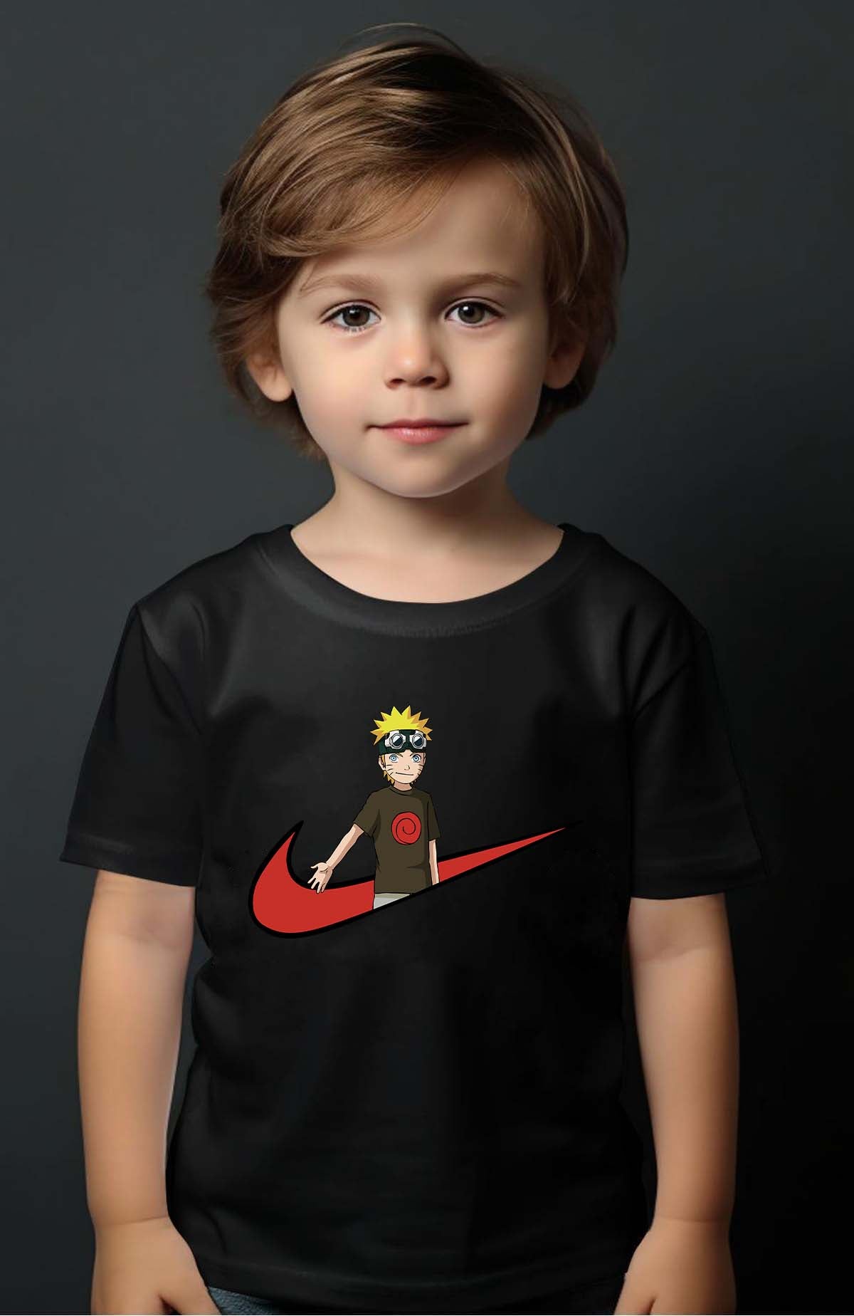 COULEUR:Noir|T-shirt Garçon | virgule naruto Noir