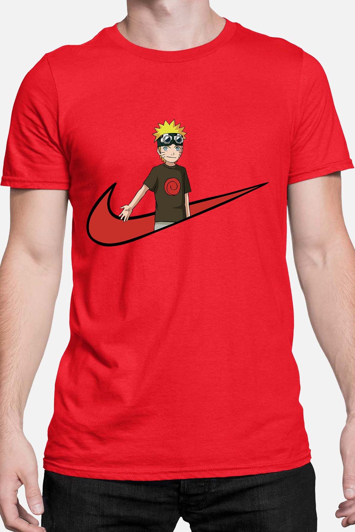 COULEUR:Rouge|T-shirt Homme | virgule naruto Rouge