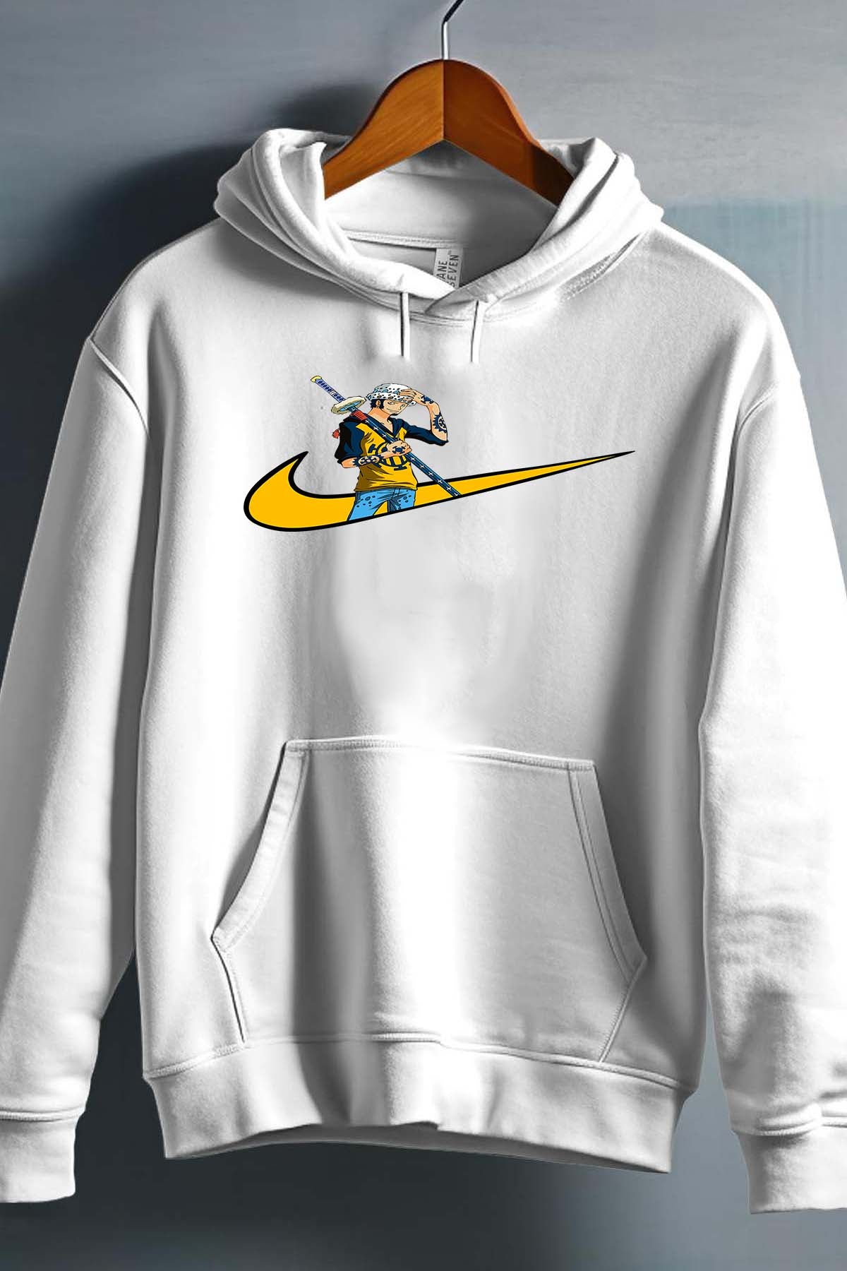 COULEUR:Blanc|Sweat Capuche Homme | virgule one piece Blanc