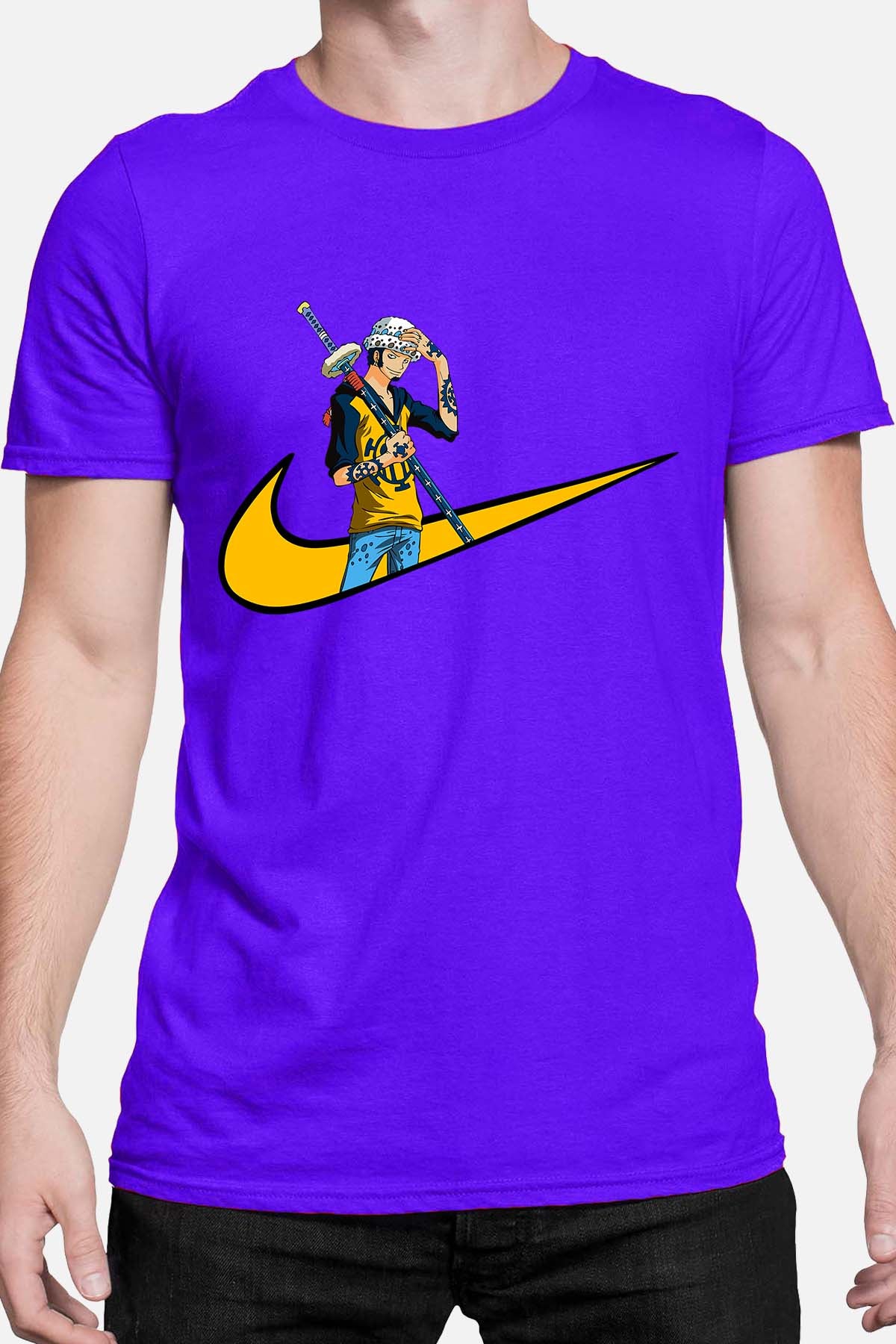 COULEUR:Bleu Roi|T-shirt Homme | virgule one piece Bleu Roi