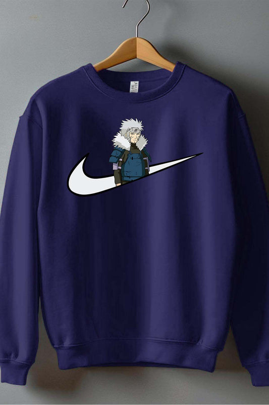 COULEUR:Marine|Sweat Col Rond Homme | virgule perso naruto 11 Marine