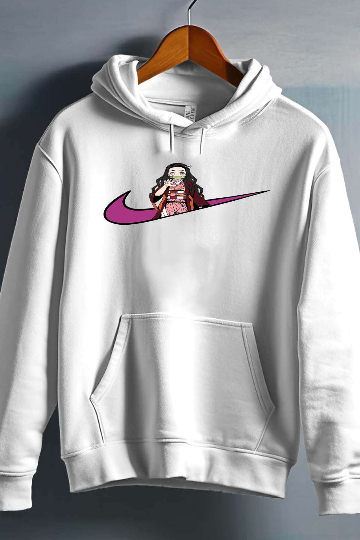 COULEUR:Blanc|Sweat Capuche Garçon | virgule perso naruto 250 Blanc