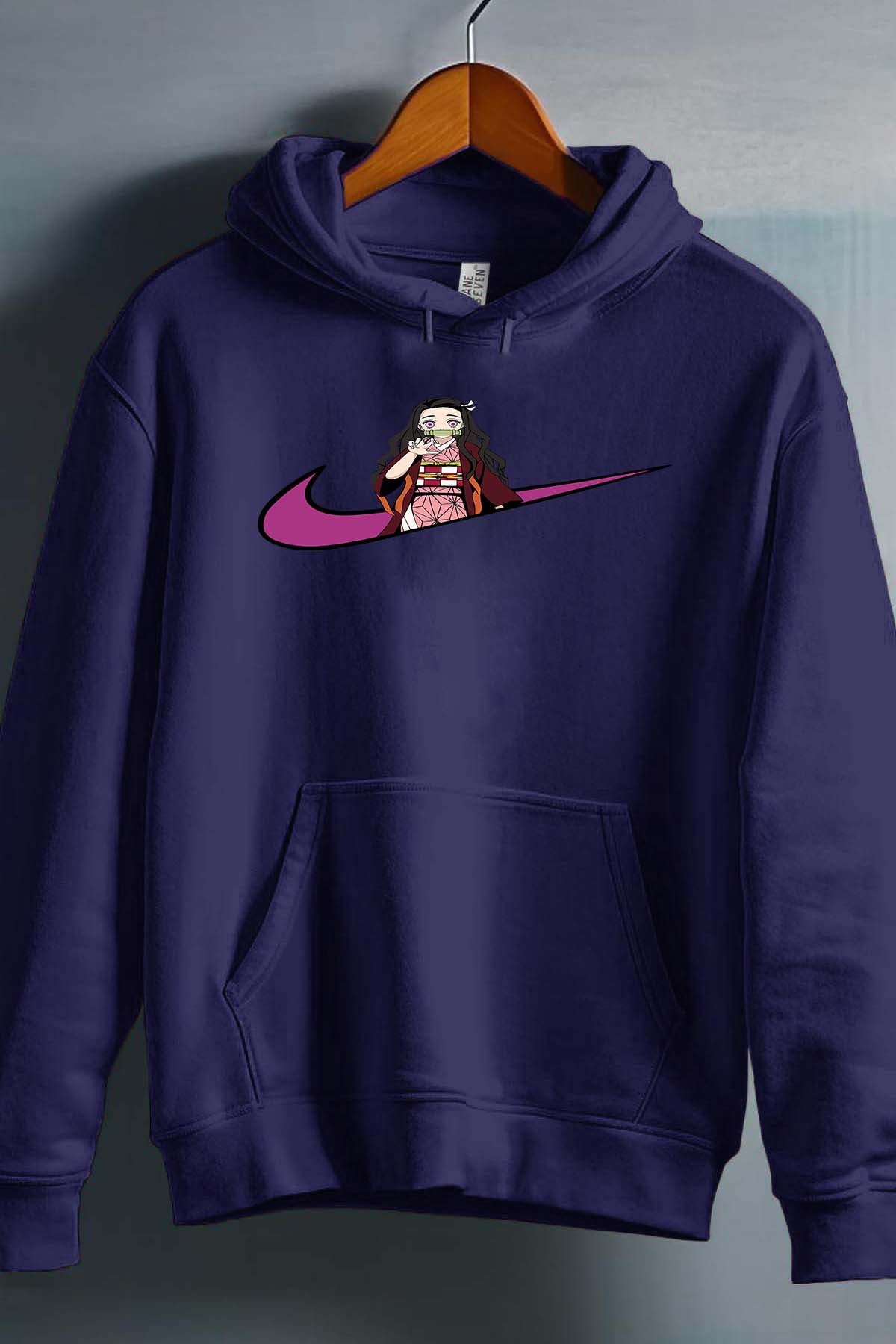 COULEUR:Marine|Sweat Capuche Garçon | virgule perso naruto 250 Marine