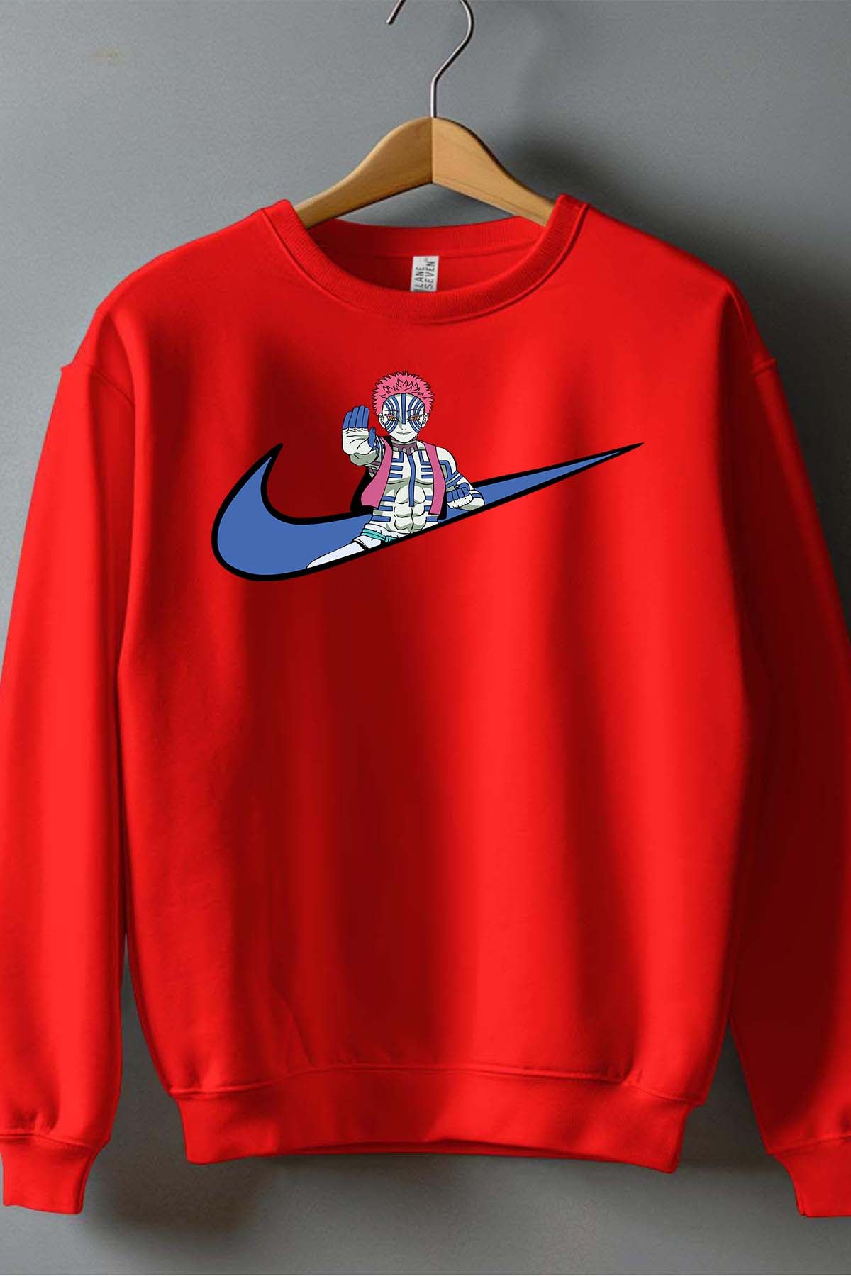 COULEUR:Rouge|Sweat Col Rond Garçon | virgule perso naruto 2 Rouge