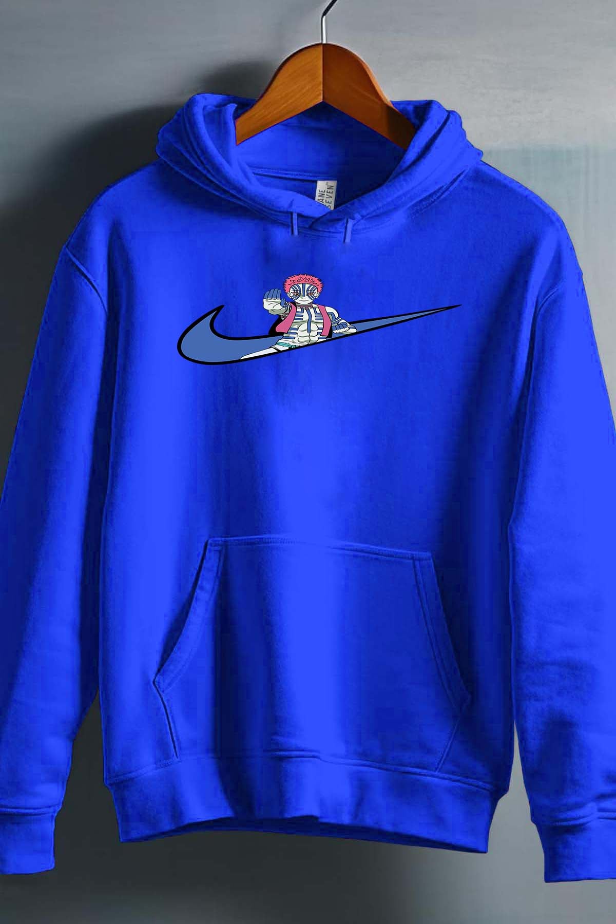 COULEUR:Bleu Roi|Sweat Capuche Garçon | virgule perso naruto 2 Bleu Roi