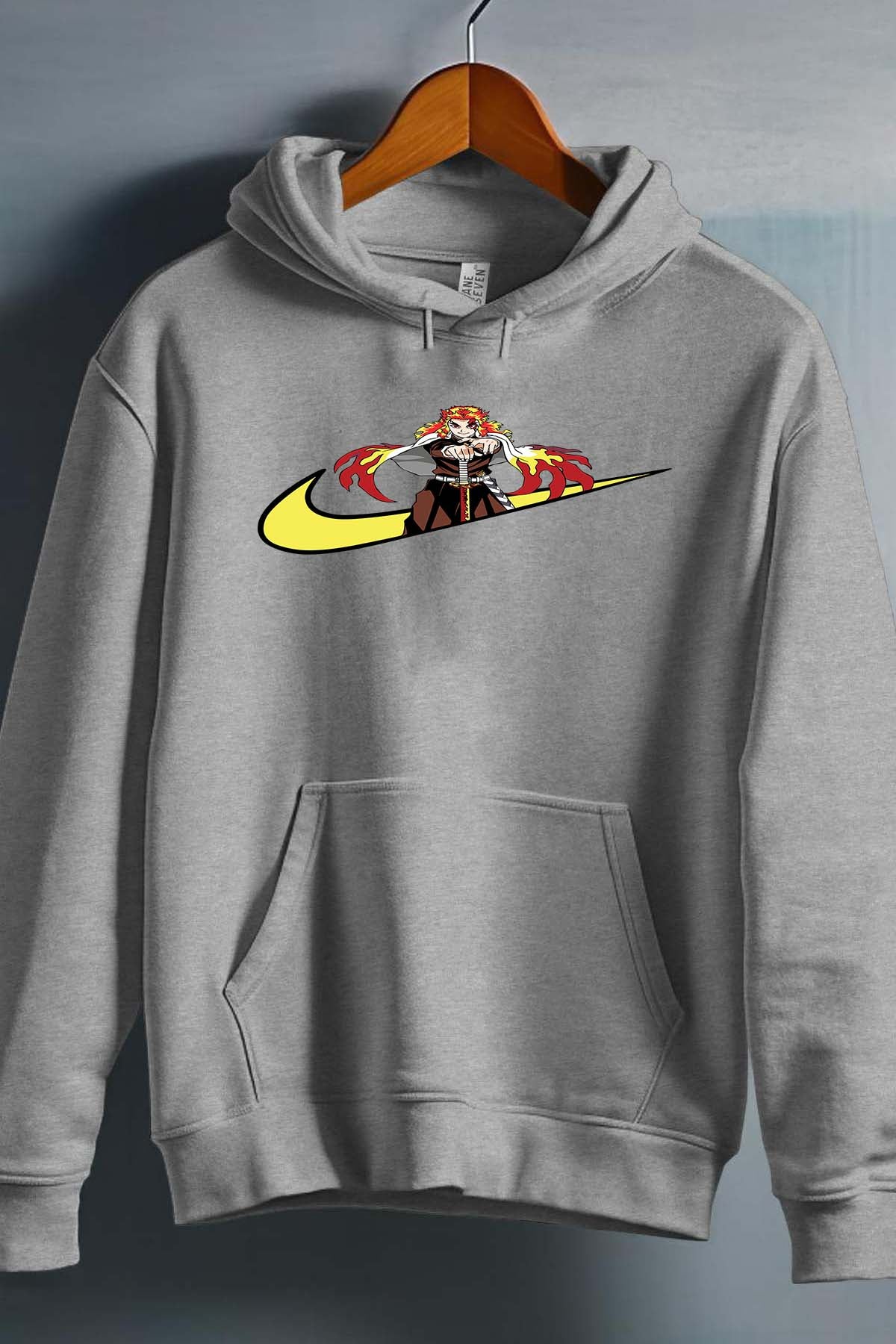 COULEUR:Gris|Sweat Capuche Garçon | virgule perso naruto 3 Gris