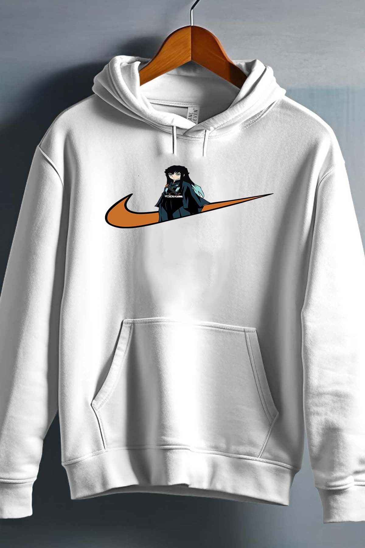 COULEUR:Blanc|Sweat Capuche Garçon | virgule perso naruto 5 Blanc
