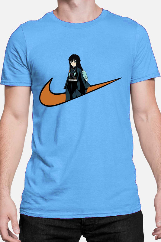 COULEUR:Bleu Ciel|T-shirt Homme | virgule perso naruto 5 Bleu Ciel