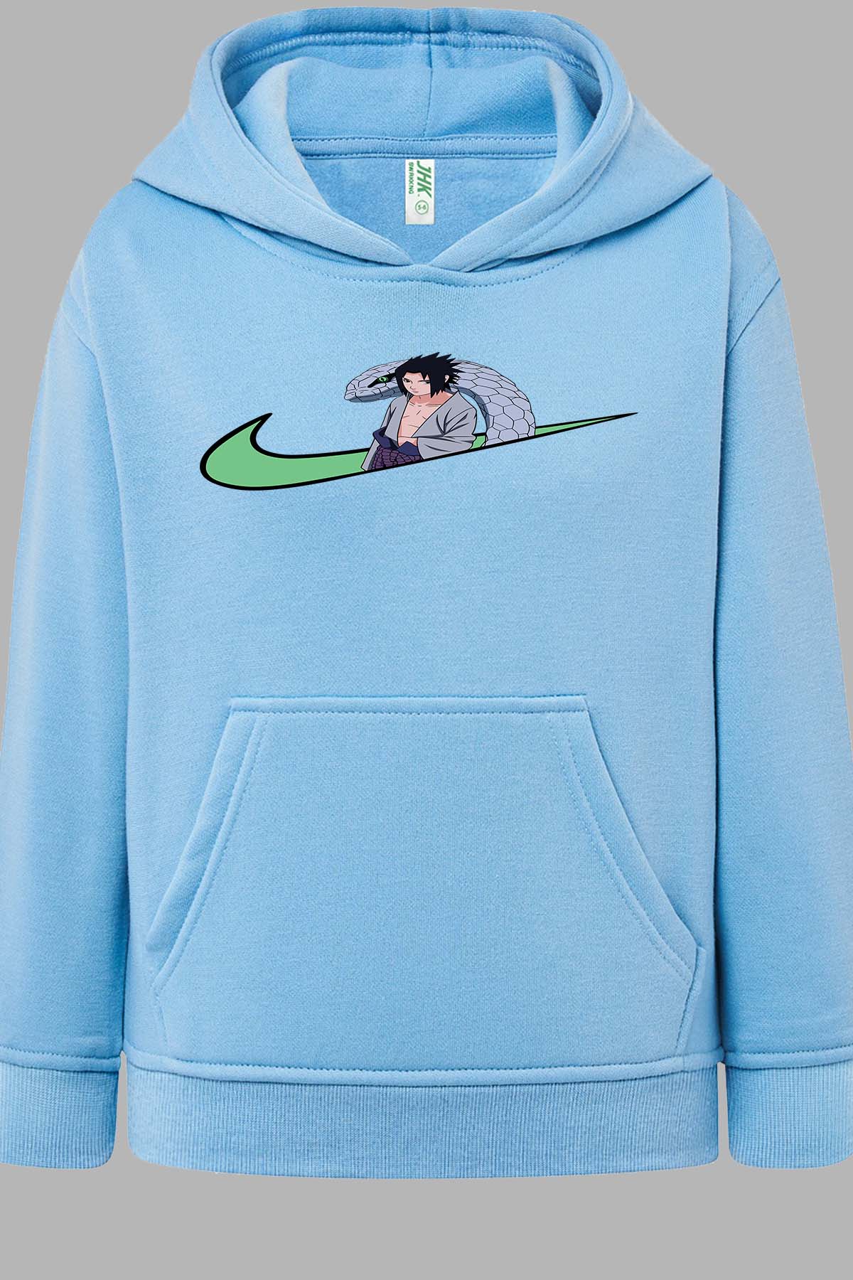 COULEUR:Bleu Ciel|Sweat Capuche Garçon | virgule sasuké naruto Bleu Ciel