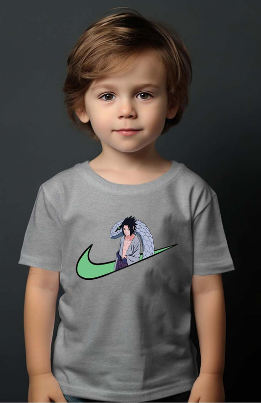 COULEUR:Gris|T-shirt Garçon | virgule sasuké naruto Gris