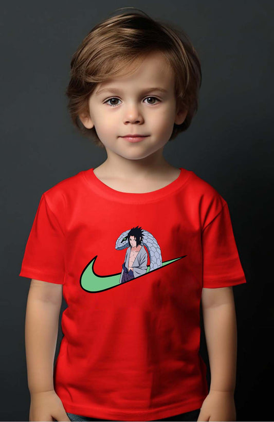 COULEUR:Rouge|T-shirt Garçon | virgule sasuké naruto Rouge