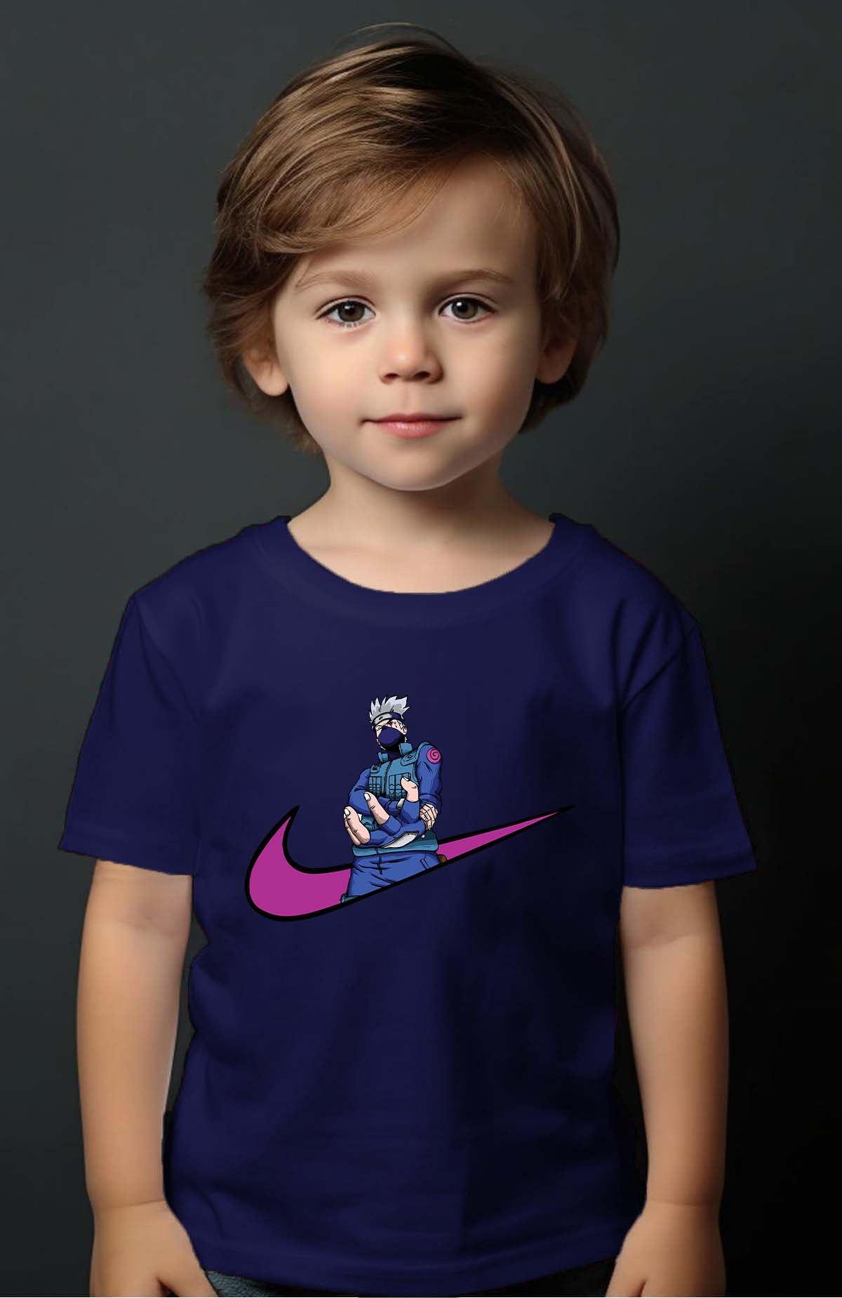 COULEUR:Marine|T-shirt Garçon | virgule takashi naruto Marine