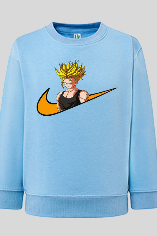 COULEUR:Bleu Ciel|Sweat Col Rond Garçon | virgule trunk Bleu Ciel