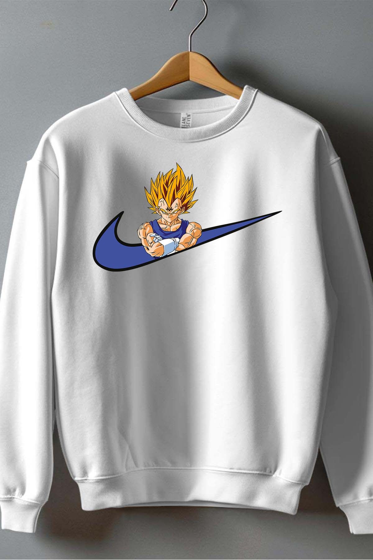 COULEUR:Blanc|Sweat Col Rond Homme | virgule vegeta Blanc