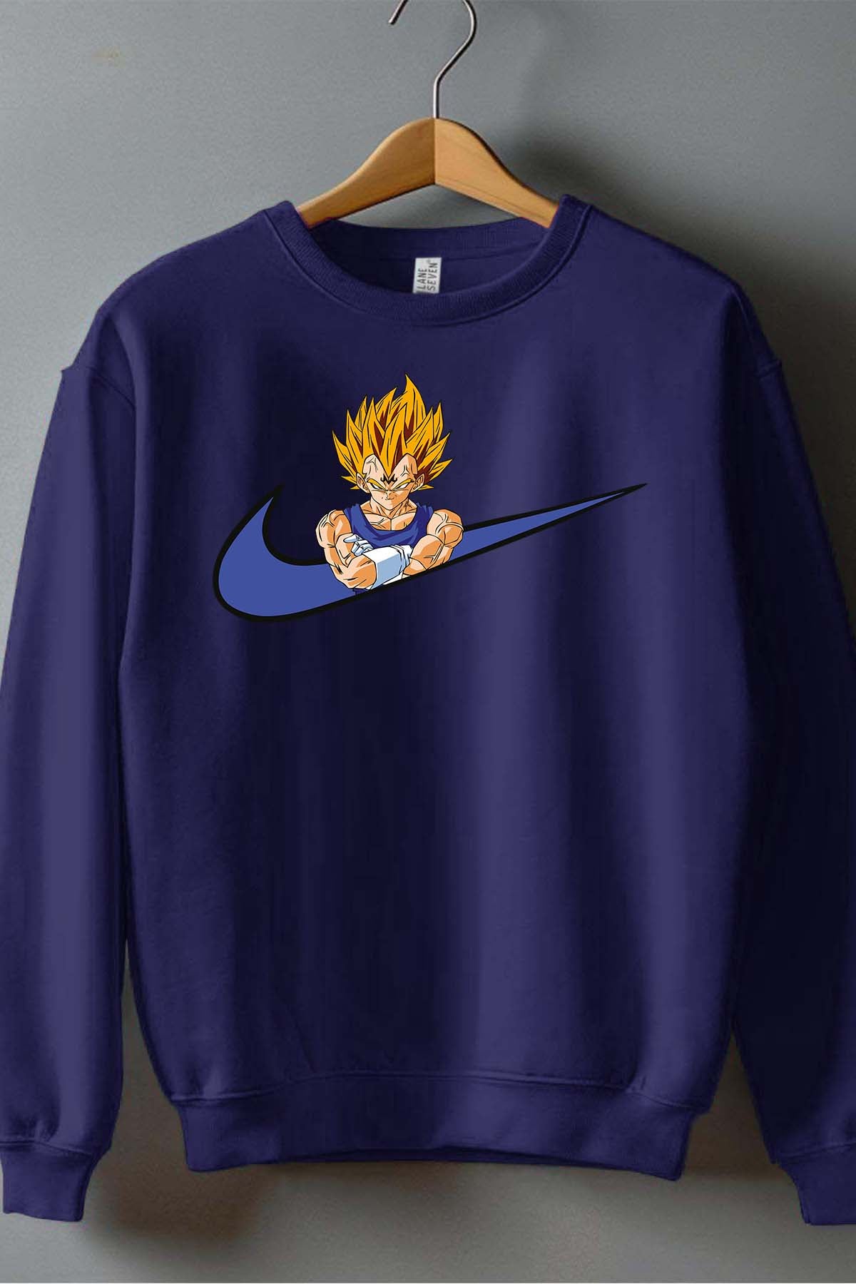 COULEUR:Marine|Sweat Col Rond Homme | virgule vegeta Marine