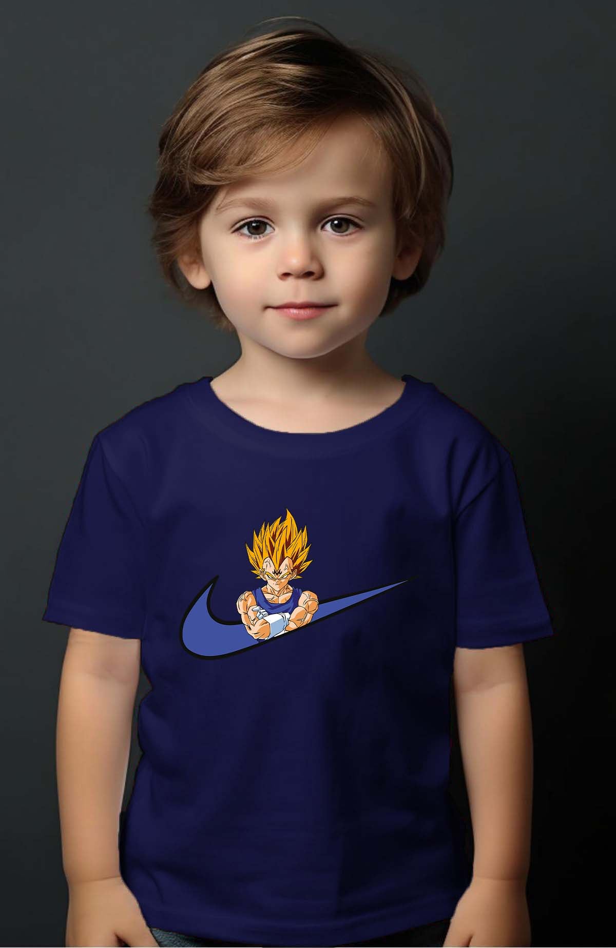 COULEUR:Marine|T-shirt Garçon | virgule vegeta Marine