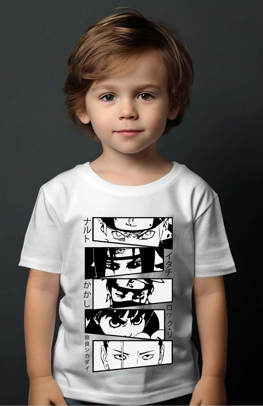 COULEUR:Blanc|T-shirt Garçon | visage naruto Blanc