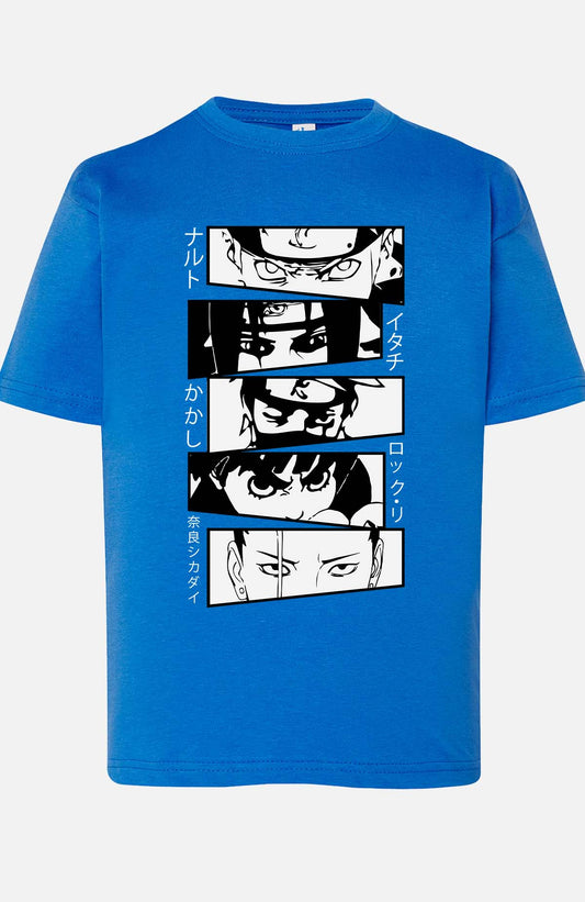 COULEUR:Bleu Roi|T-shirt Garçon | visage naruto Bleu Roi
