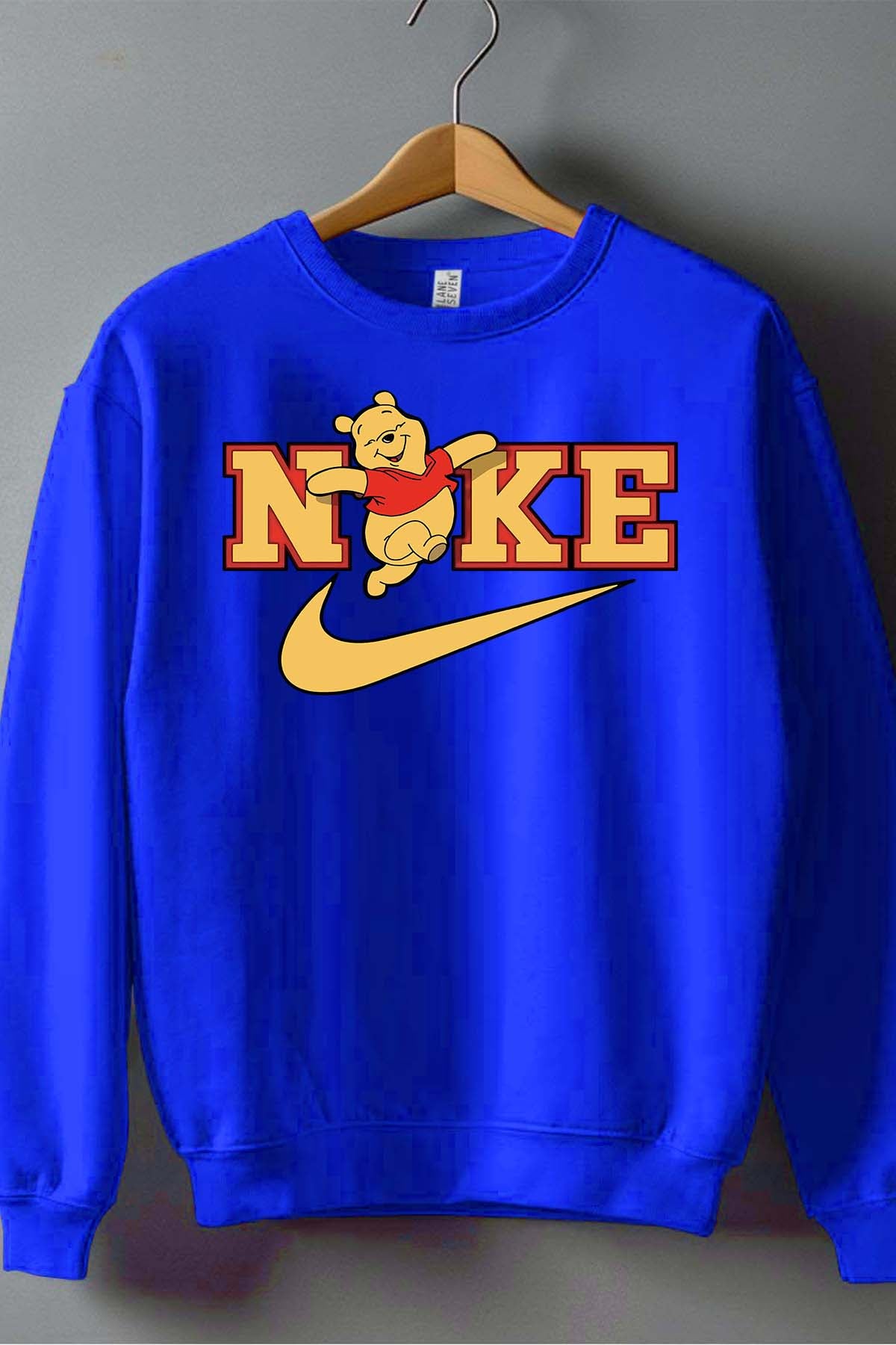 COULEUR:Bleu Roi|Sweat Col Rond Garçon | winnie NKE Bleu Roi