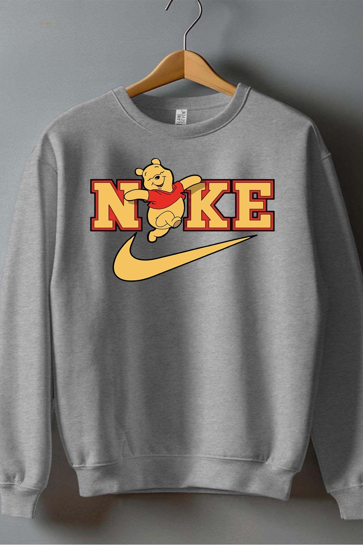COULEUR:Gris|Sweat Col Rond Garçon | winnie NKE Gris