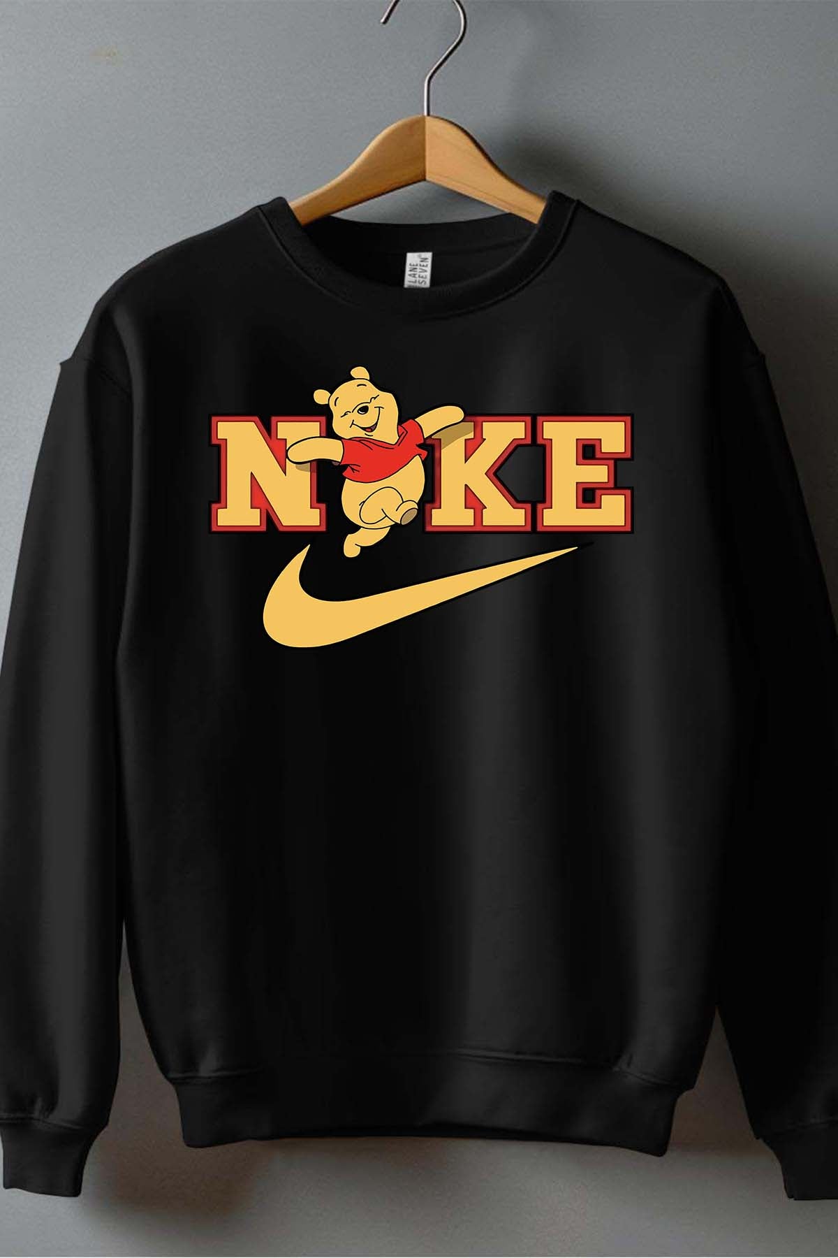 COULEUR:Noir|Sweat Col Rond Garçon | winnie NKE Noir