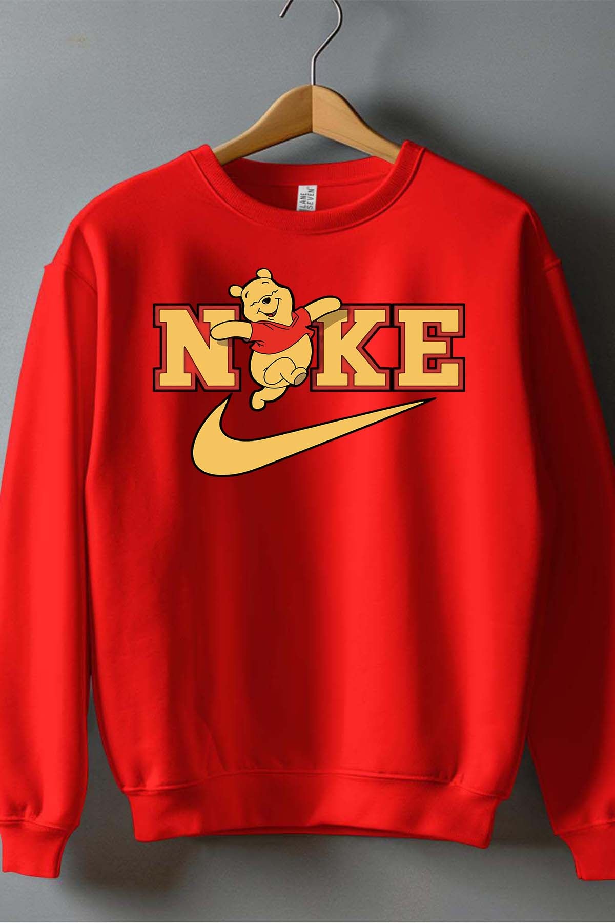 COULEUR:Rouge|Sweat Col Rond Garçon | winnie NKE Rouge