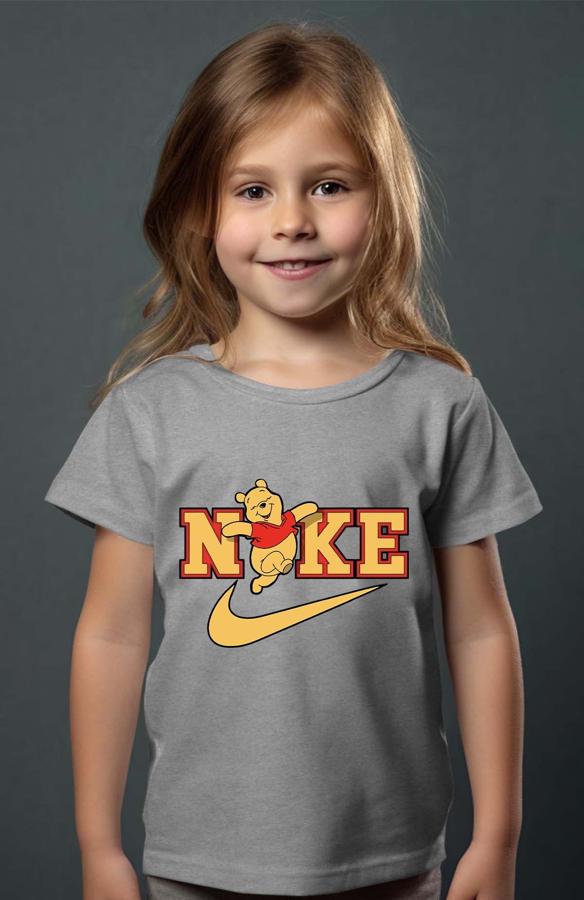 COULEUR:Gris|T-shirt Fille | winnie NKE Gris