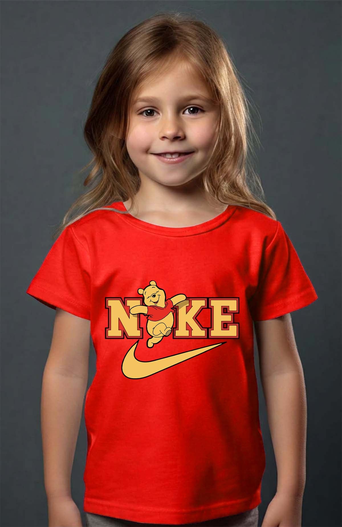 COULEUR:Rouge|T-shirt Fille | winnie NKE Rouge